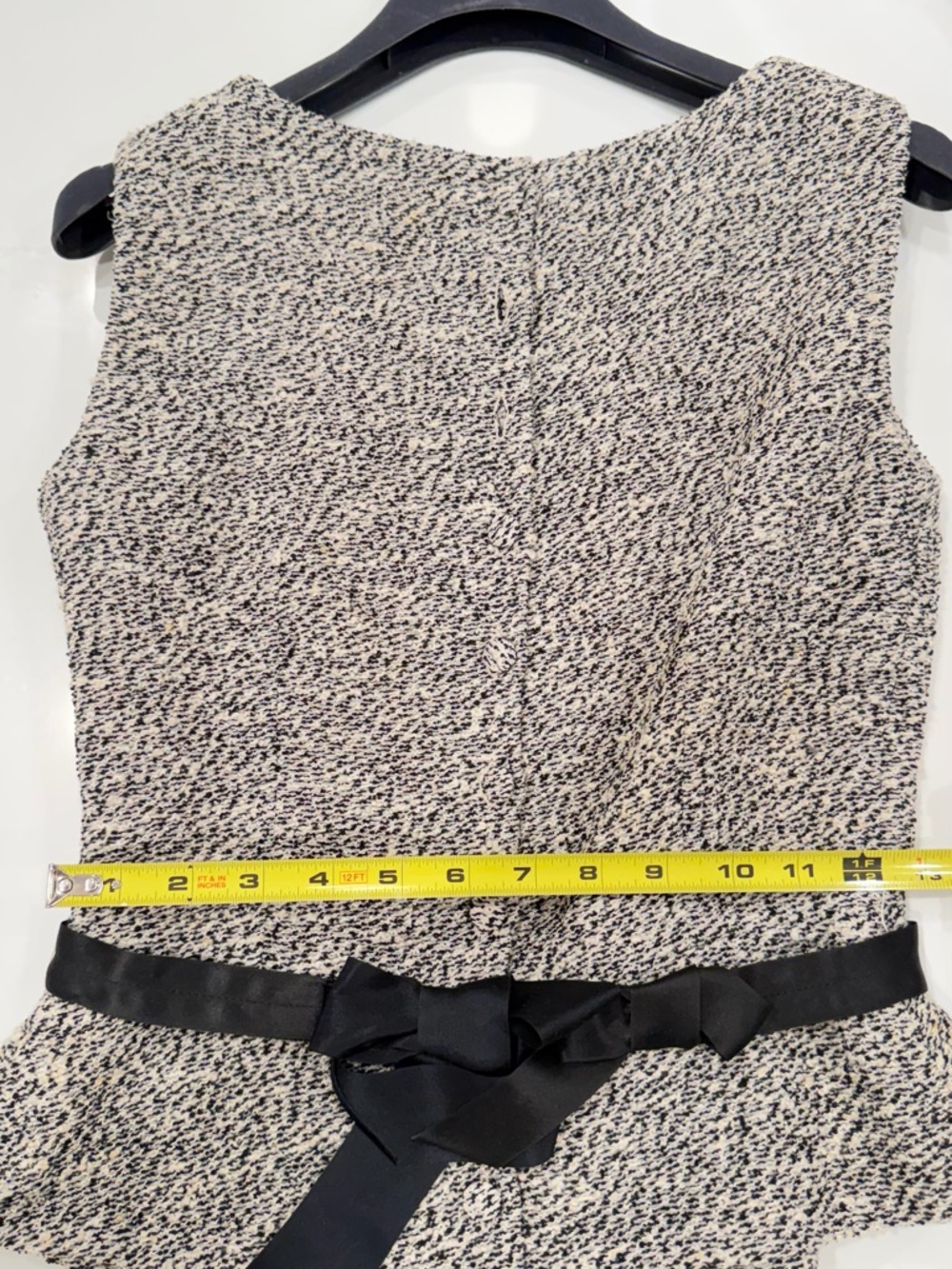 Dior Black and Cream Textured Knit Top with Label - Picture 10 of 12